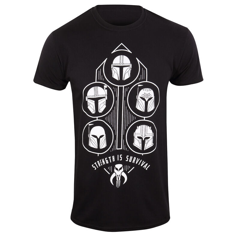The Mandalorian - Strength is Survival - T-Shirt Black