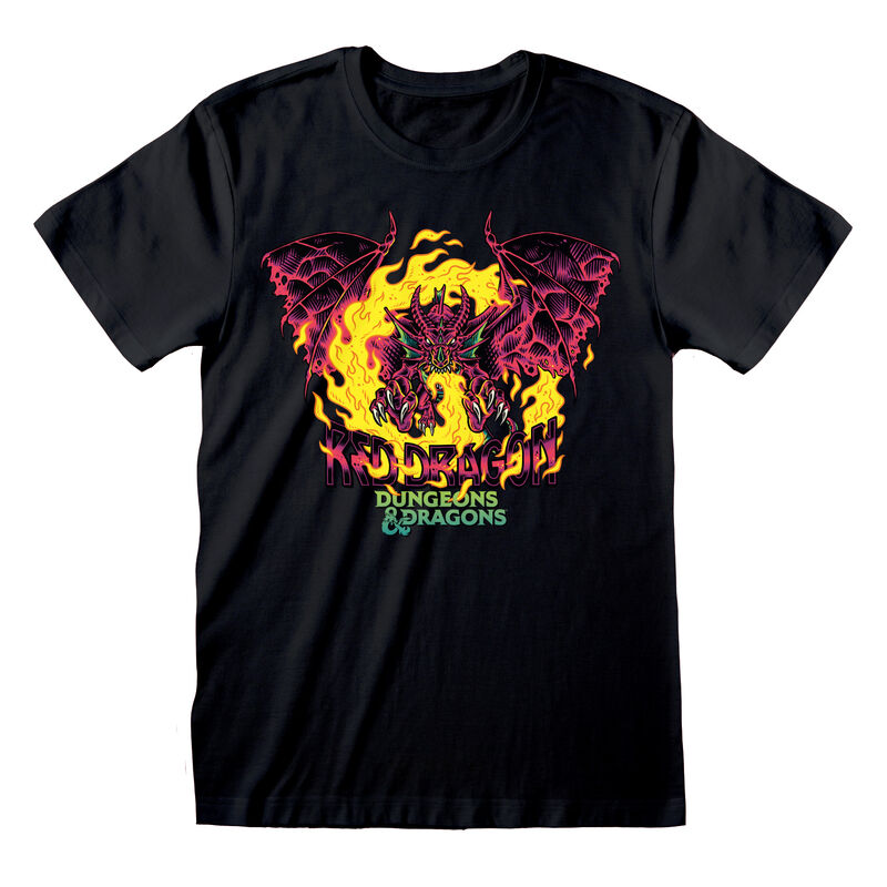 Dungeons and Dragons - Red Dragon Colour Pop - T-Shirt Black