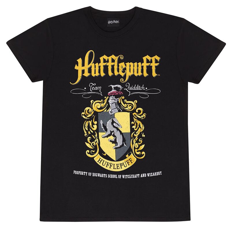 Harry Potter - Hufflepuff Black Crest - T-Shirt