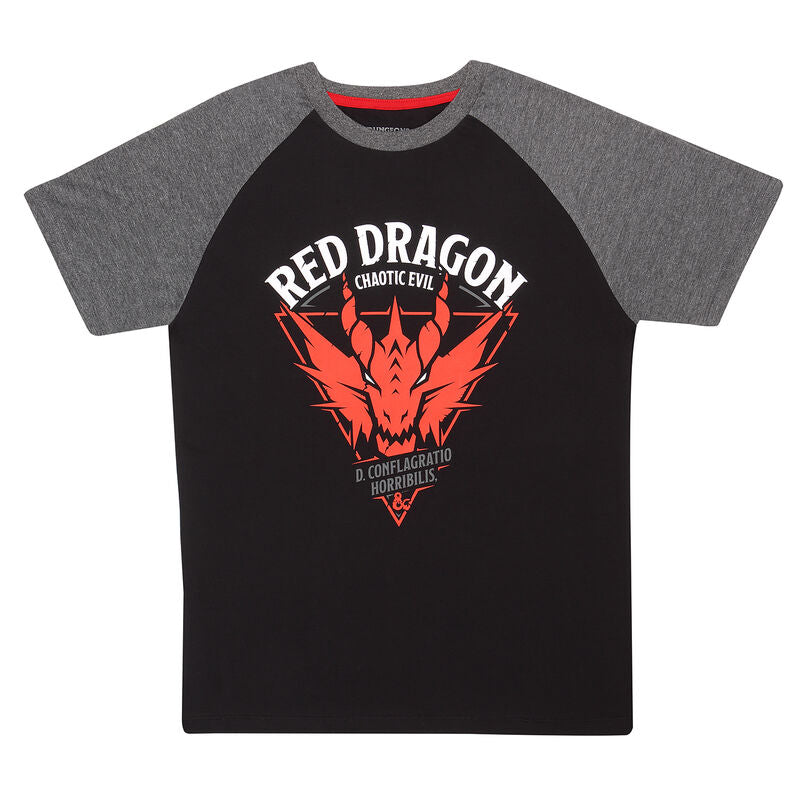 Dungeons and Dragons - Red Dragon - Super Heroes Collection - Unisex Black T-Shirt