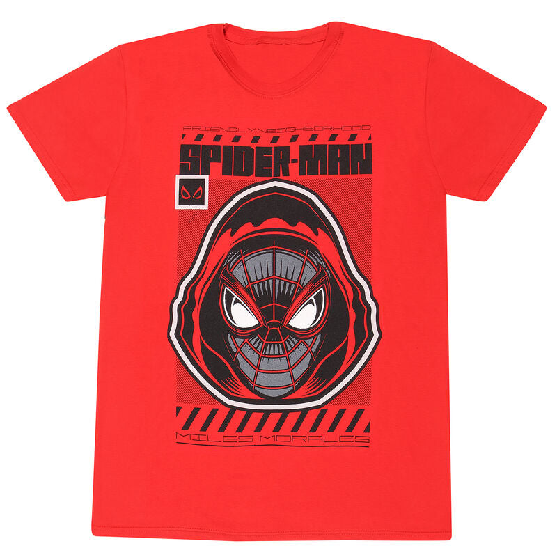Spider-Man Miles Morales Video Game - Hooded Spider - T-Shirt Red