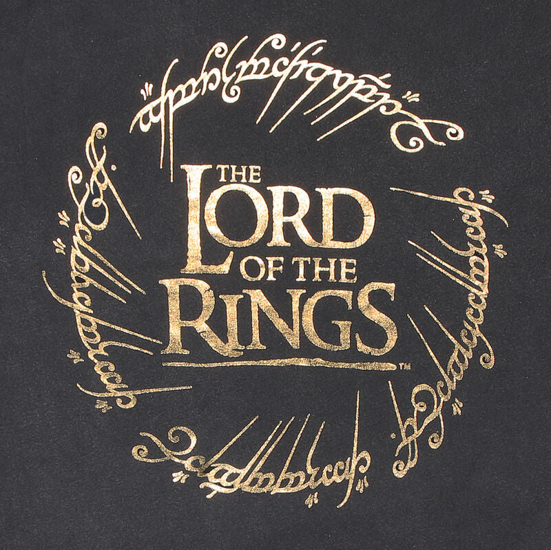 Lord Of The Rings - Gold Foil Logo Acid Wash - Super Heroes Collection - Unisex Acid Wash T-Shirt