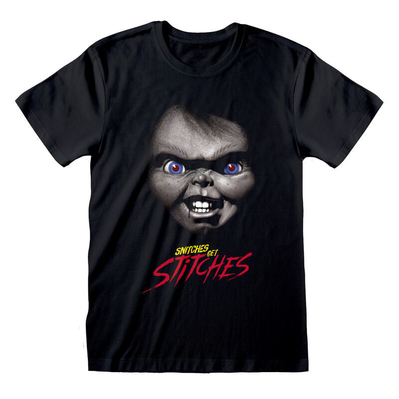 Childs Play - Snitches Get Stitches - T-Shirt Black