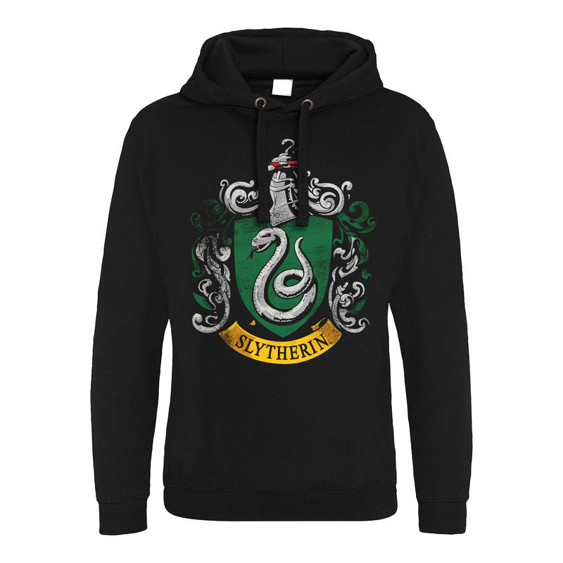 Harry Potter - Distressed Slytherin (Pocket-less Pullover) - Hoodie (No Pockets)