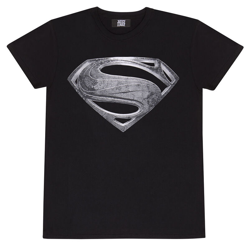 Justice League Movie - Superman Black Logo - T-Shirt