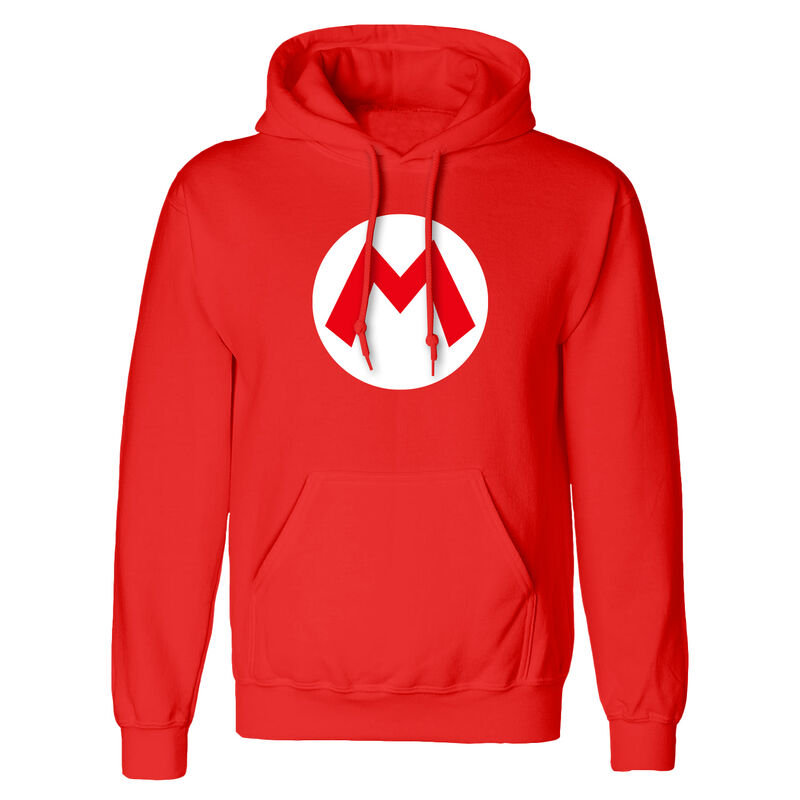 Nintendo Super Mario - Mario Badge - Hoodie Red