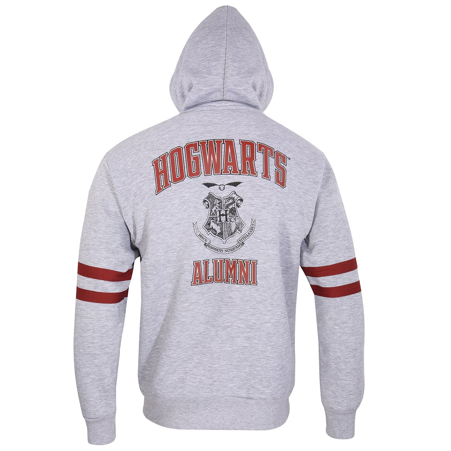 Harry Potter - Hogwarts Alumni Unisex Zipped Hoodie Contrast - Super Heroes Collection - Zipped Hoodie
