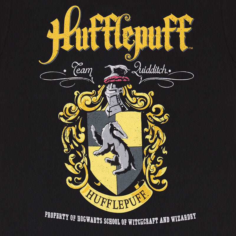 Harry Potter - Hufflepuff Black Crest - T-Shirt
