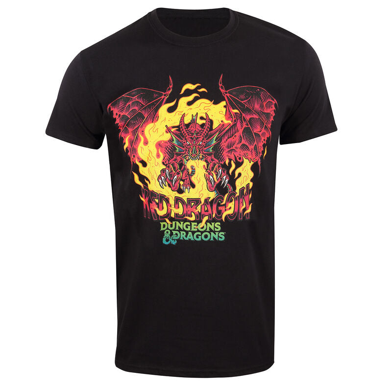 Dungeons and Dragons - Red Dragon Colour Pop - T-Shirt Black