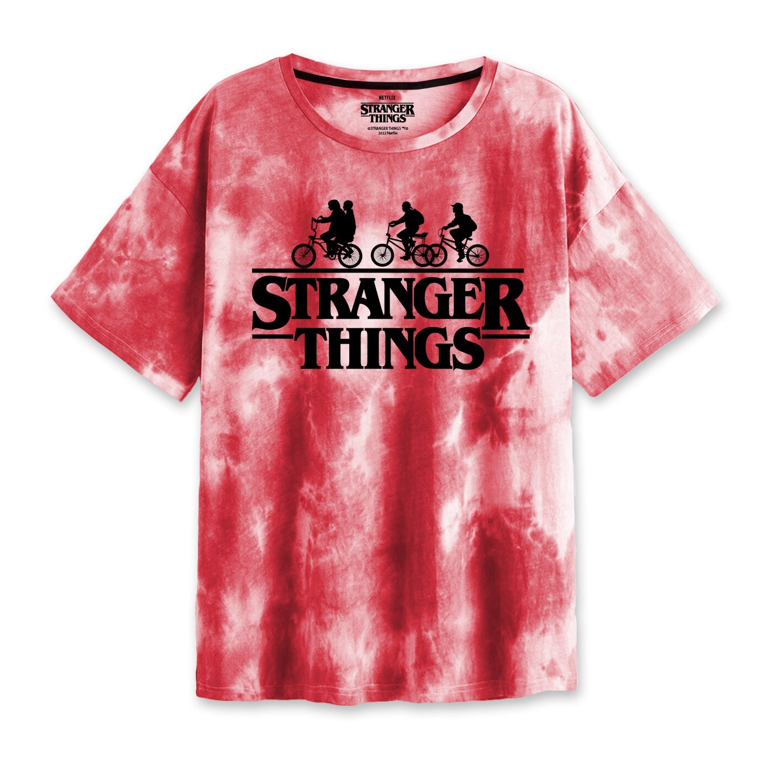 STRANGER THINGS - BIKE SILHOUETTE  - FITTED T-SHIRT