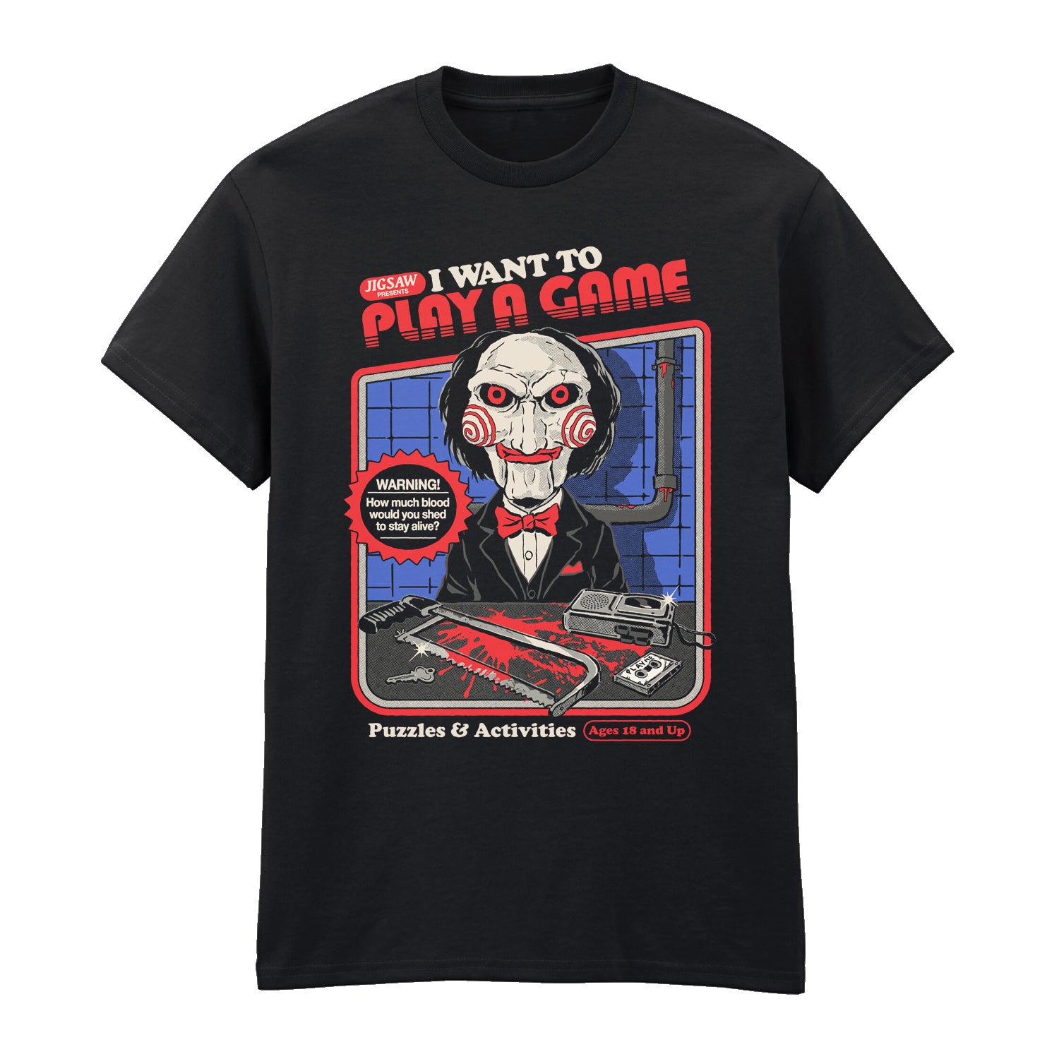 COLLAB SAW - I WANT TO PLAY A GAME - T-SHIRT