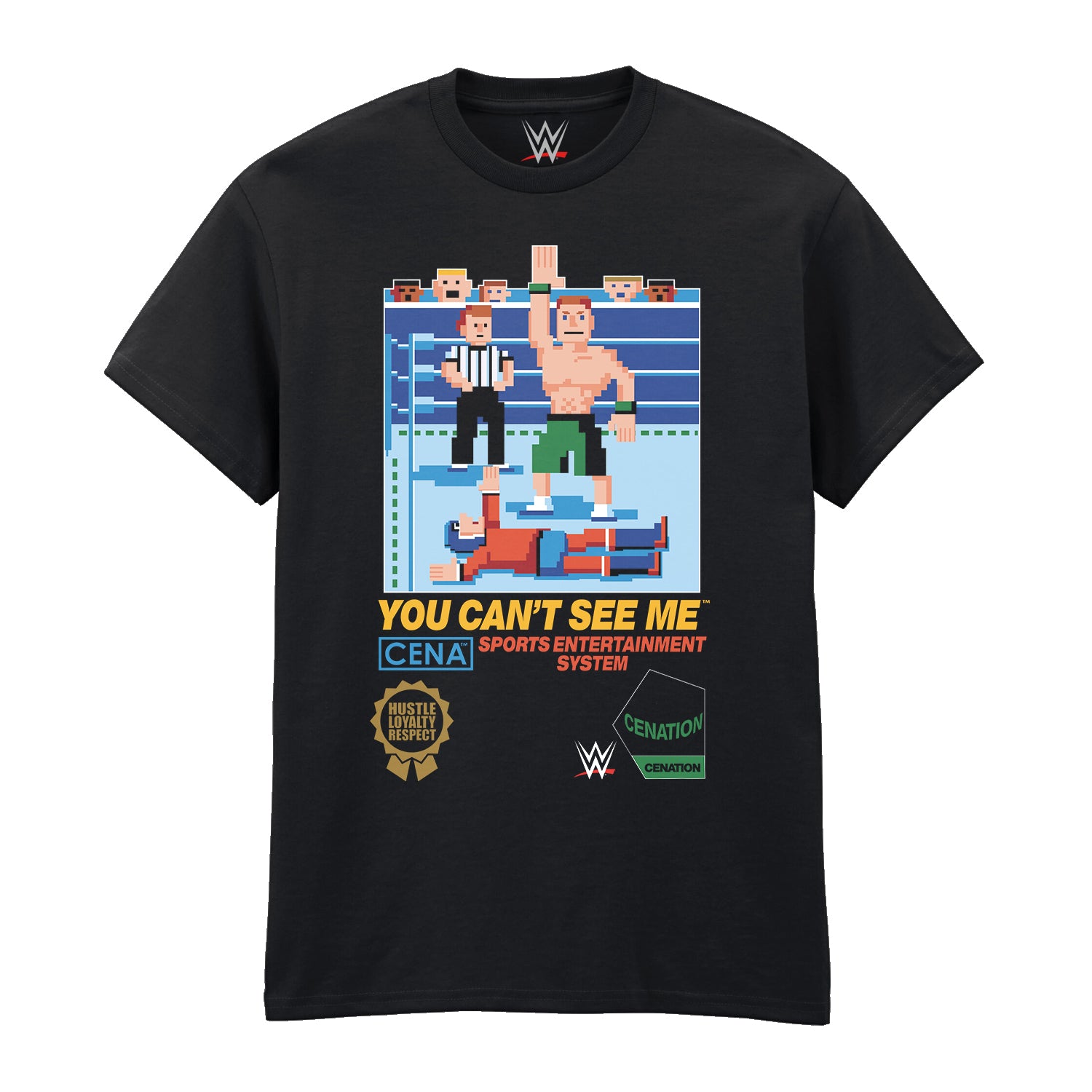 JOHN CENA CAN'T SEE ME PIXEL - T-SHIRT