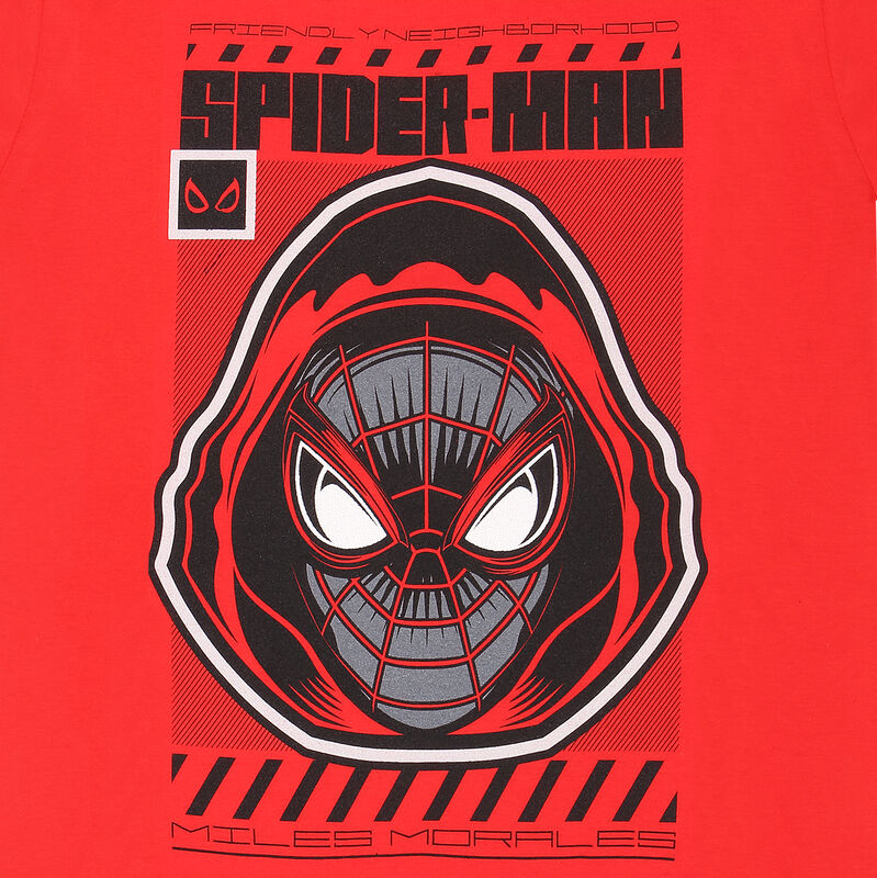 Spider-Man Miles Morales Video Game - Hooded Spider - T-Shirt Red