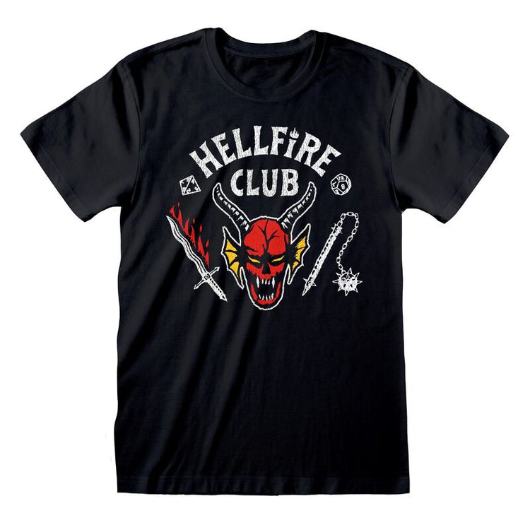 Stranger Things - Hellfire Club Logo Black - T-Shirt Black