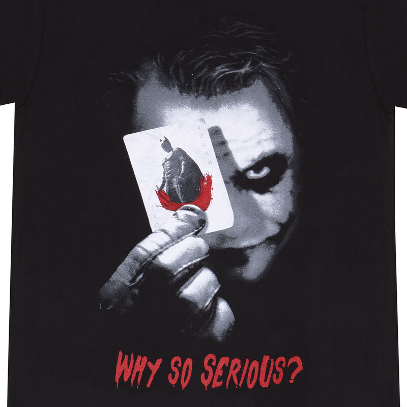 DC The Dark Knight - Why So Serious - with sleeve print - T-Shirt