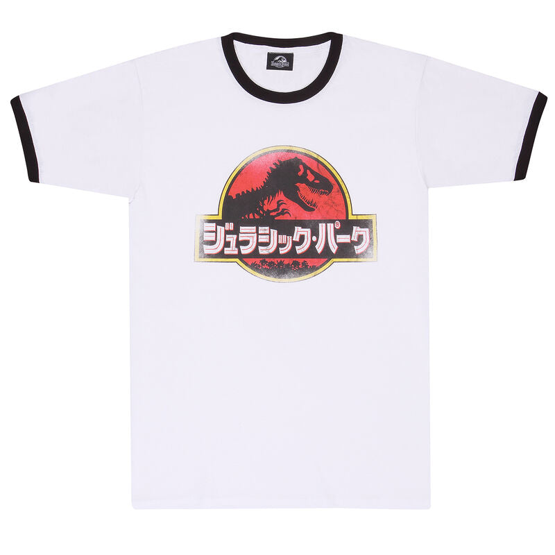 Jurassic Park - Japanese Logo (Ringer) - T-Shirt