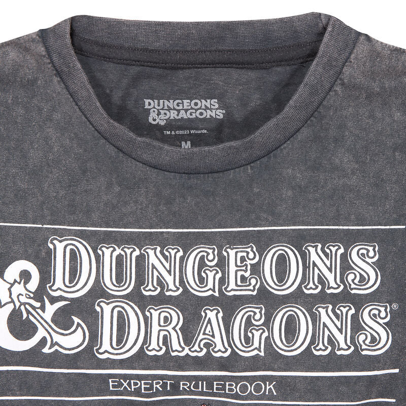 Dungeons and Dragons - Original RPG - Super Heroes Collection - Unisex Charcoal Acid Wash T-Shirt