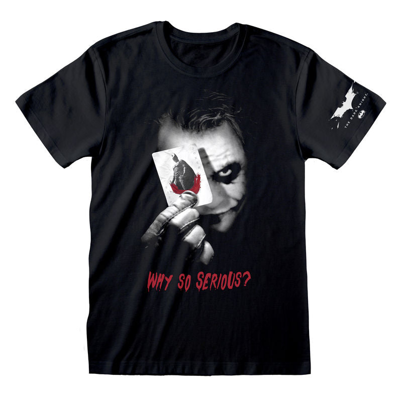 DC The Dark Knight - Why So Serious - with sleeve print - T-Shirt